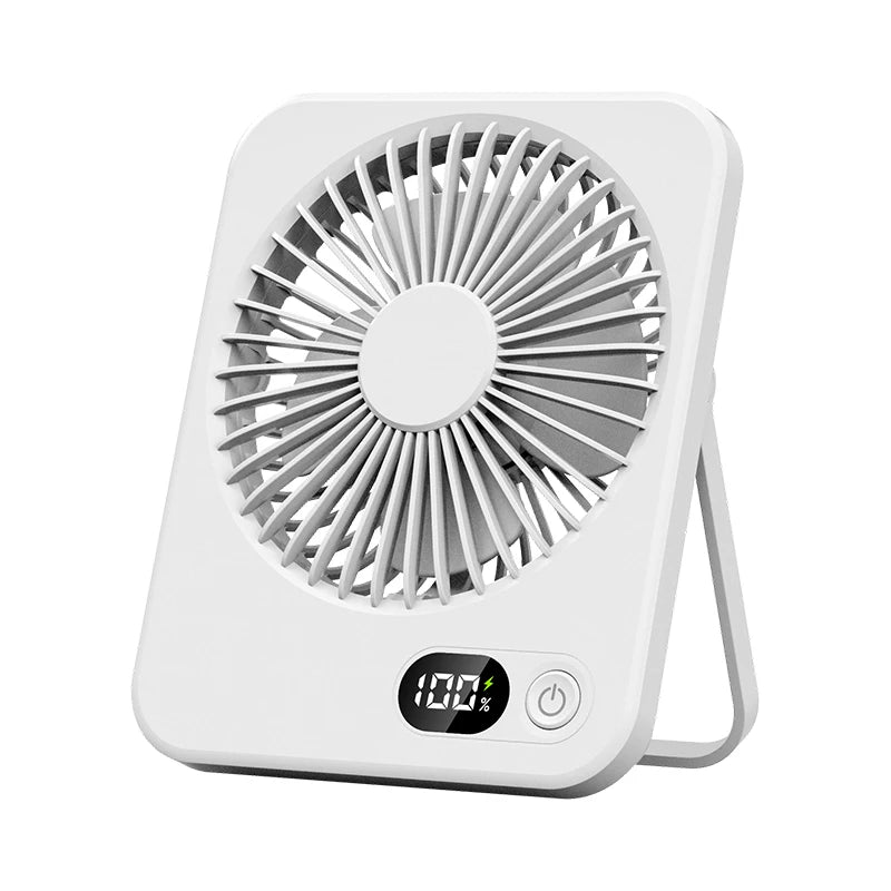 Mini Rechargeable Desk Fan – Portable & Adjustable