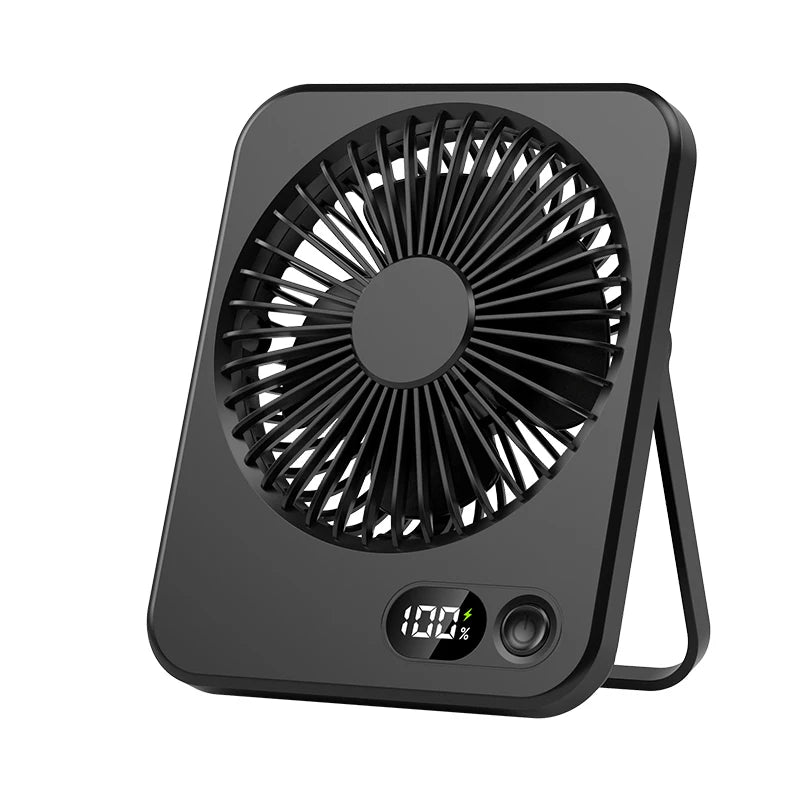 Mini Rechargeable Desk Fan – Portable & Adjustable