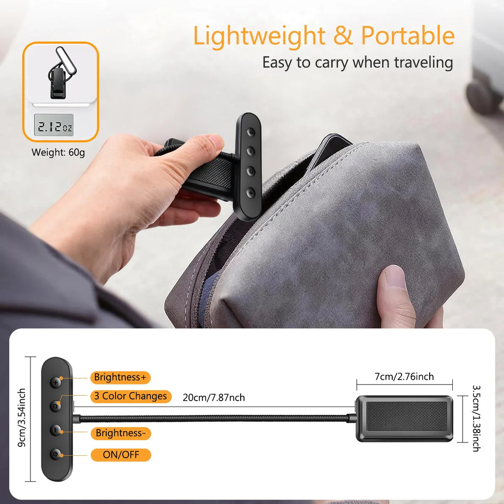 Rechargeable LED Book Light – 3 Color Modes
