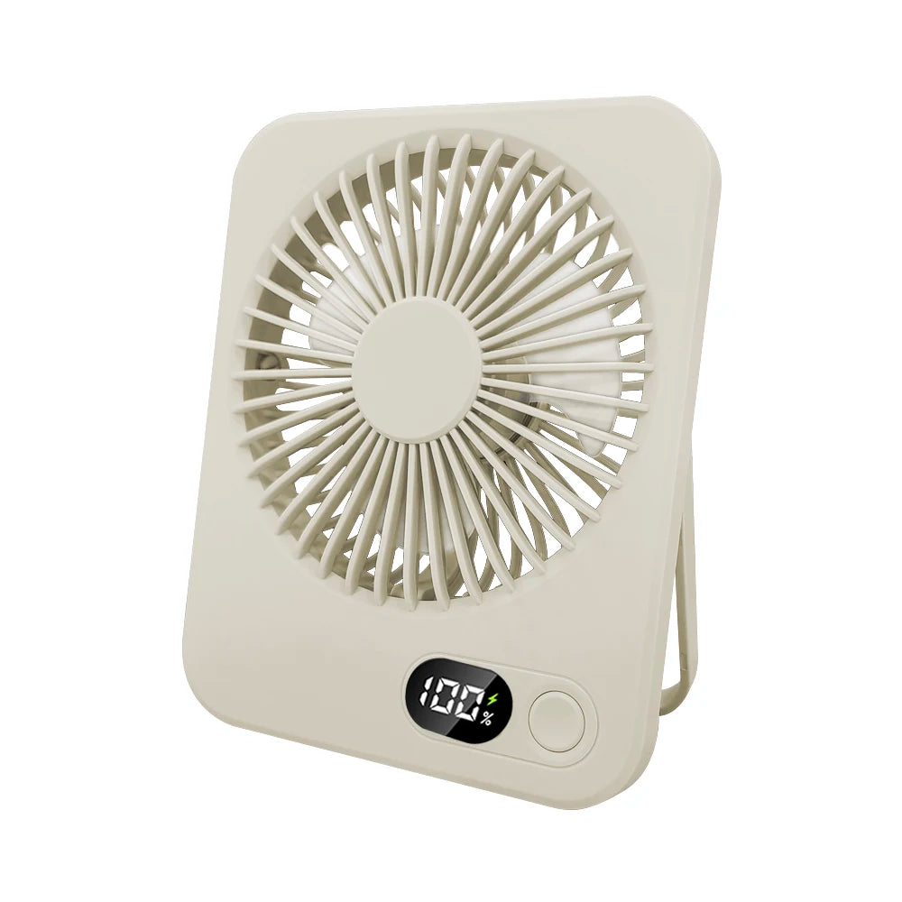 Mini Rechargeable Desk Fan – Portable & Adjustable