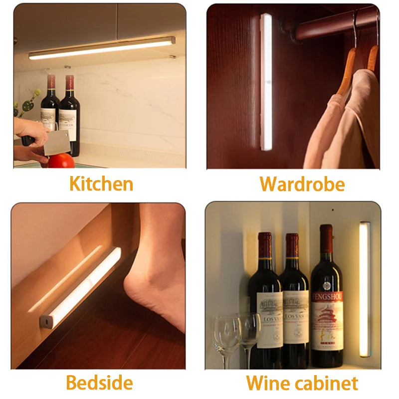 Rechargeable Motion Sensor Night Light – Magnetic LED Bar