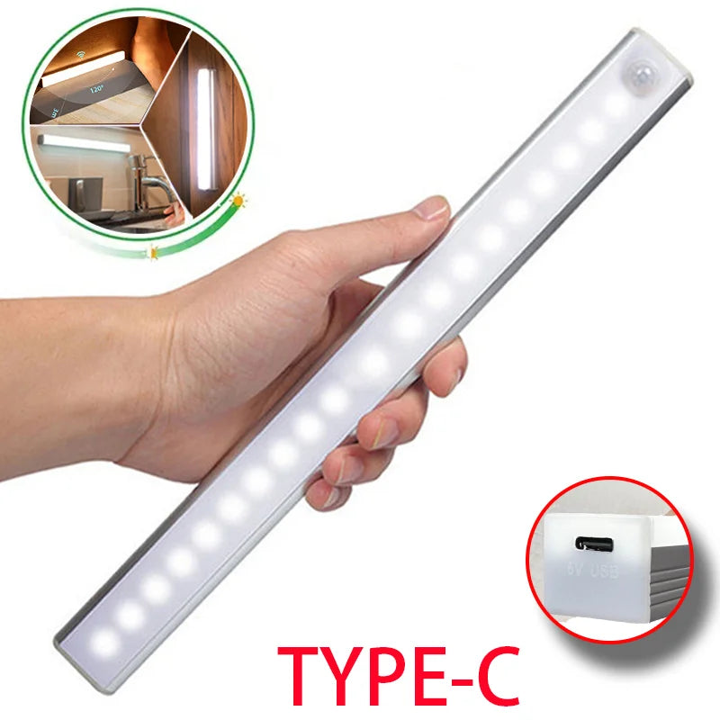 Rechargeable Motion Sensor Night Light – Magnetic LED Bar