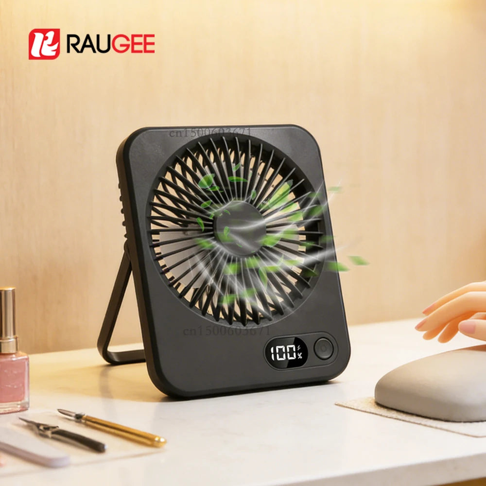 Mini Rechargeable Desk Fan – Portable & Adjustable